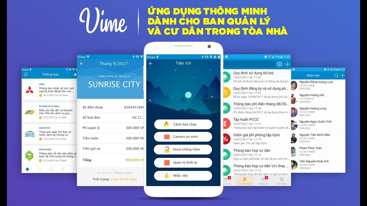 App My Home Vime – Giải pháp quản lý tòa nhà tiện dụng và hiện đại qua điện thoại di động