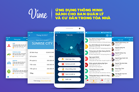 Vime, ứng dụng mobile -Trăm mặt tiện ích cho Cư dân và Nhà cung cấp